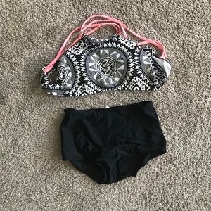 High waisted and high neck bikini